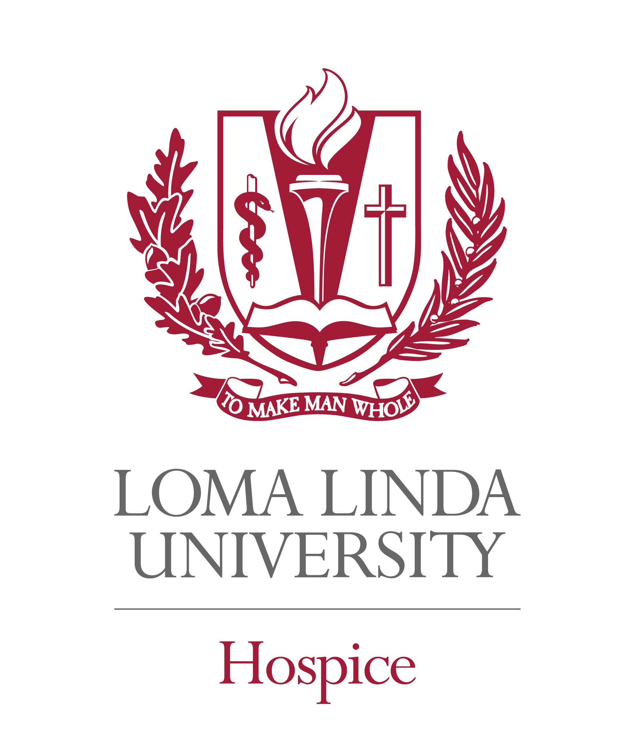 Loma Linda University Hospice stacked logo